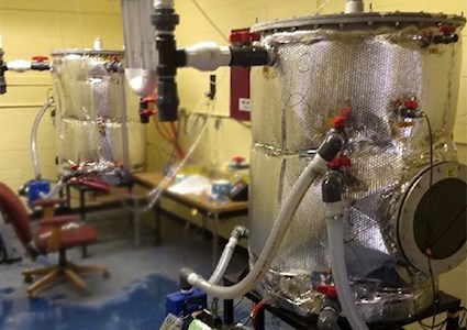 Pilot-scale digesters used in the study