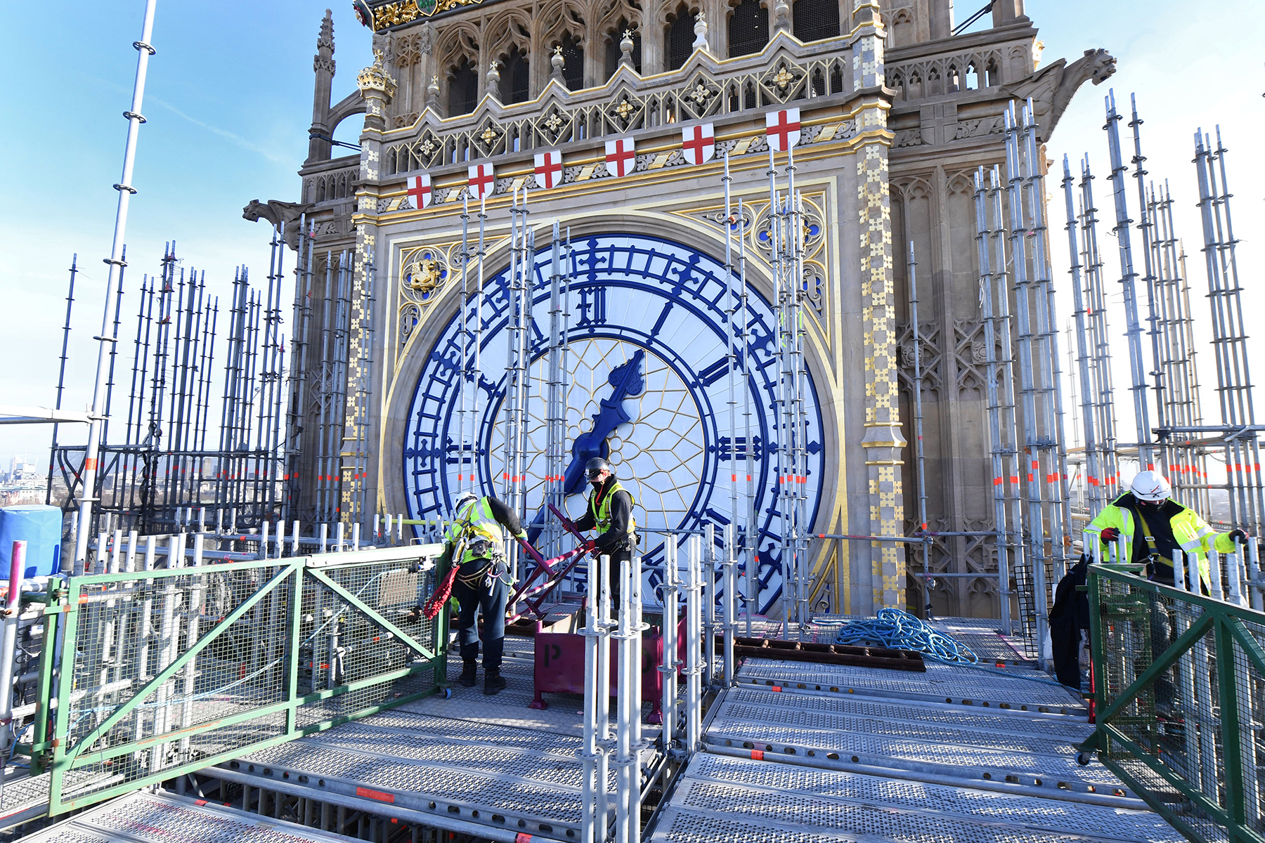 Engineers had only limited documentation to work with regarding earlier repairs and wartime damage. (©UK Parliament, Jessica Taylor)