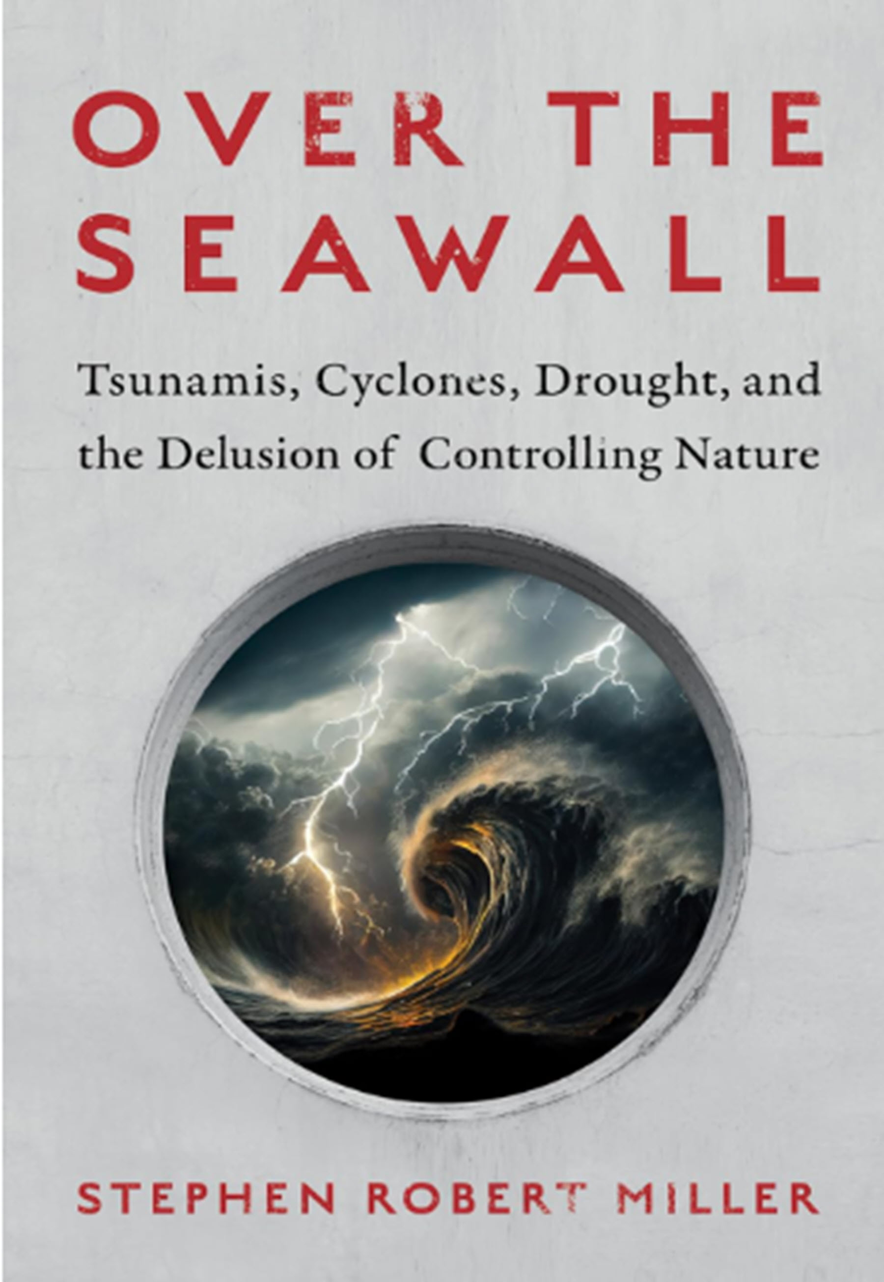 book cover image depicting title and an image with natural disasters