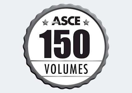 ASCE celebrates 150 volumes logo