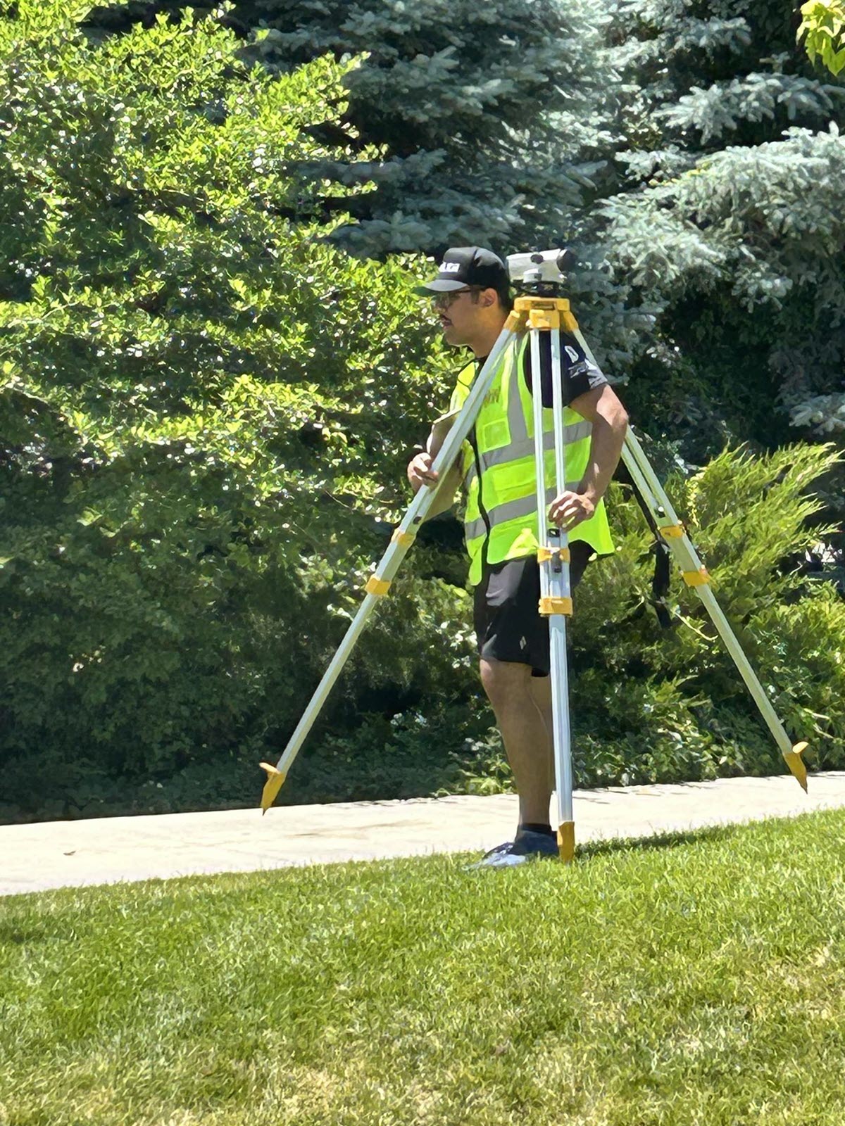 photo of Purdue Northwest surveying team