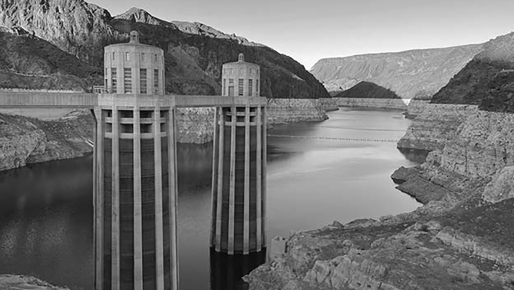 image depicting low water levels at Lake Mead