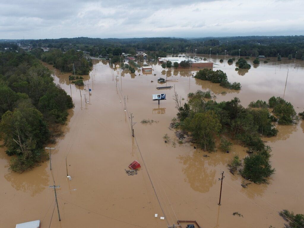 photo of Helene flooding