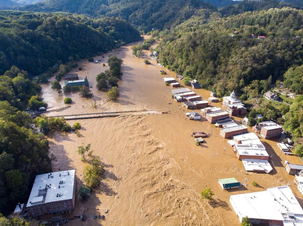 photo of Helene flooding