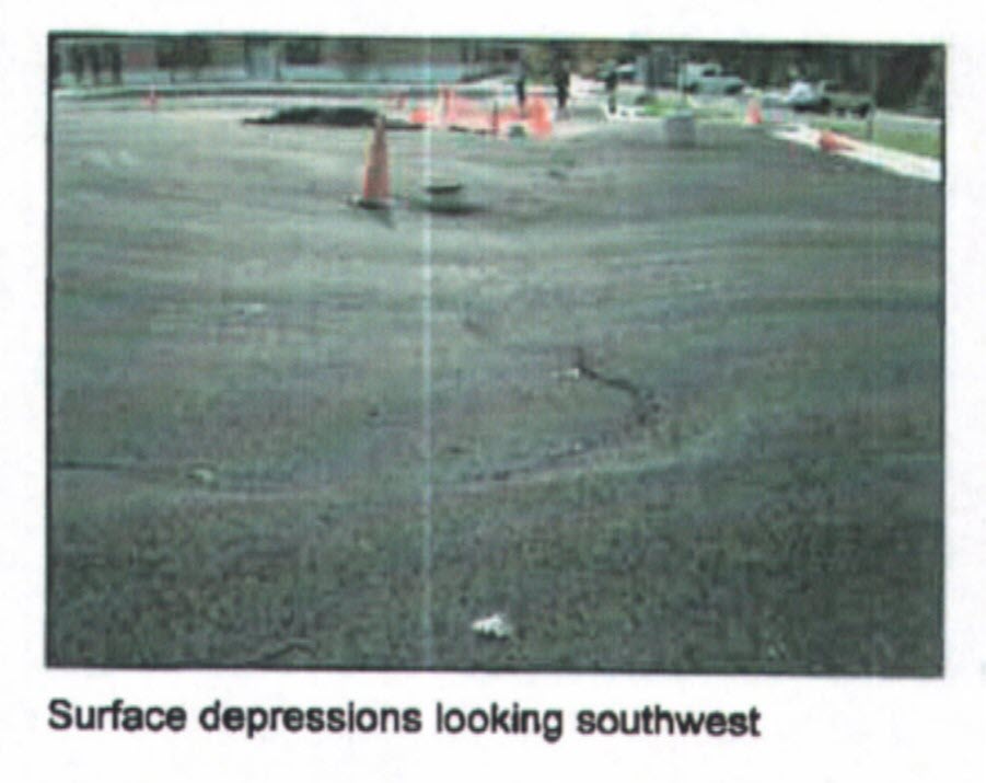 photo of surface depression