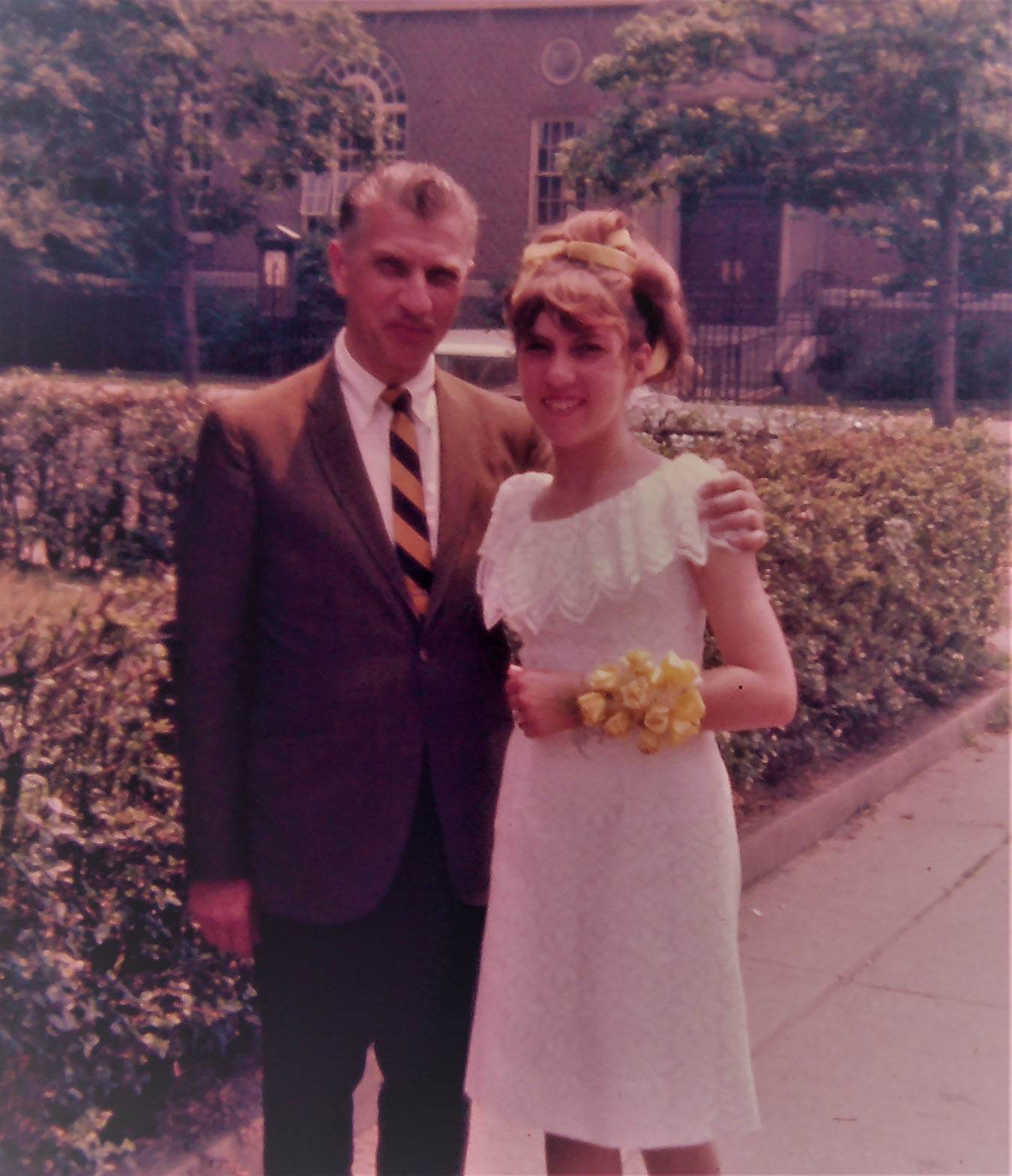 photo of Marsha Anderson Bomar with her father