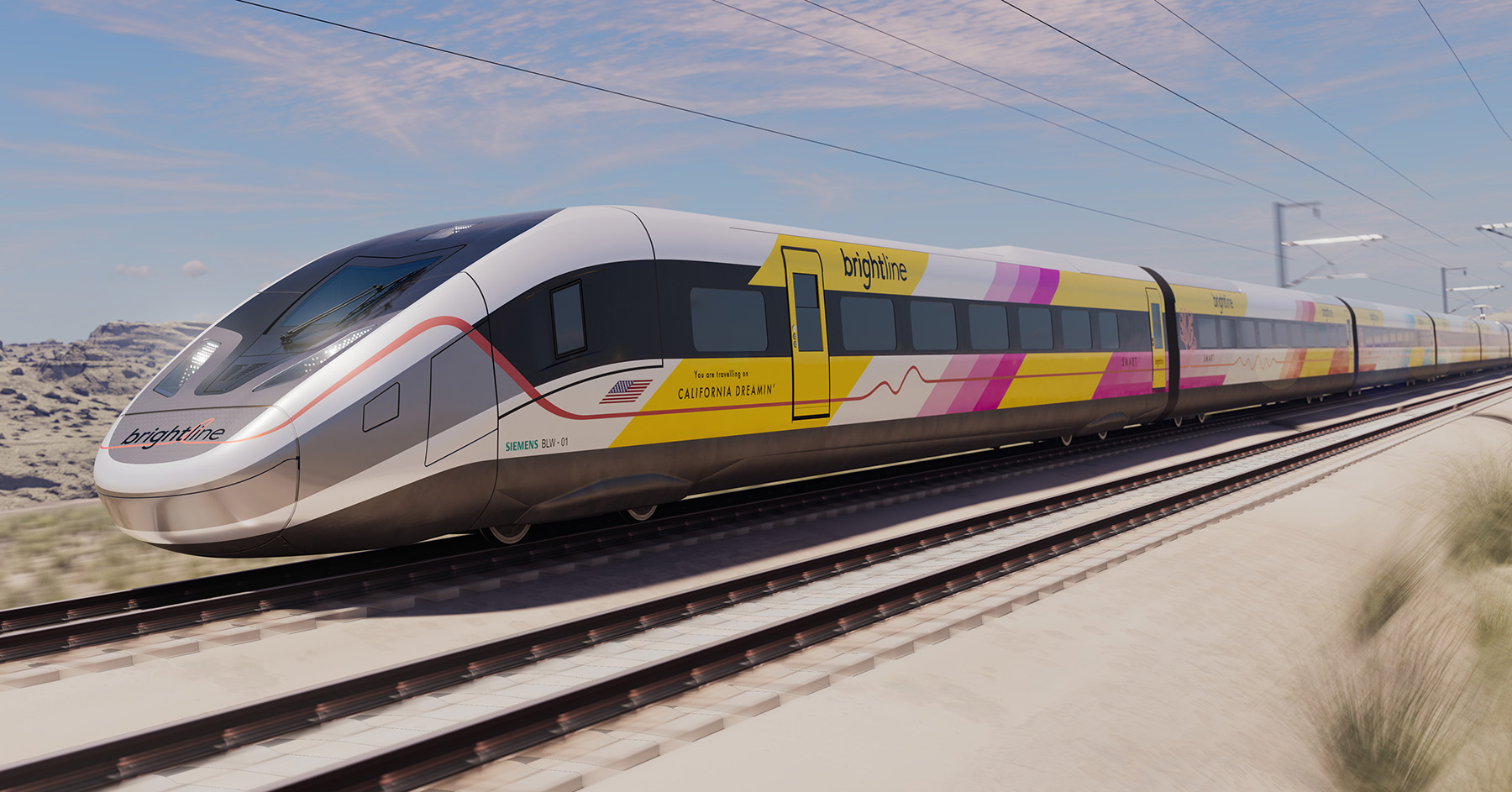 train makes its way on a track