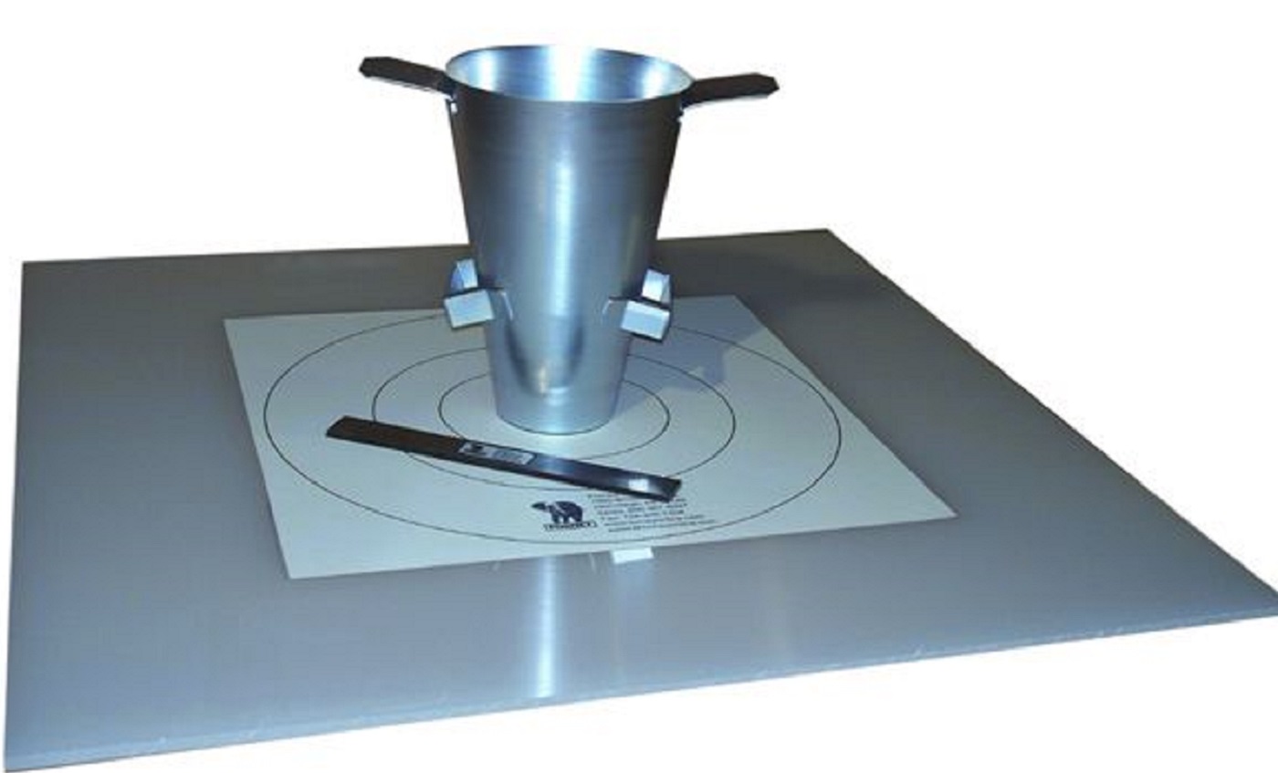 photo of SCC spread test equipment