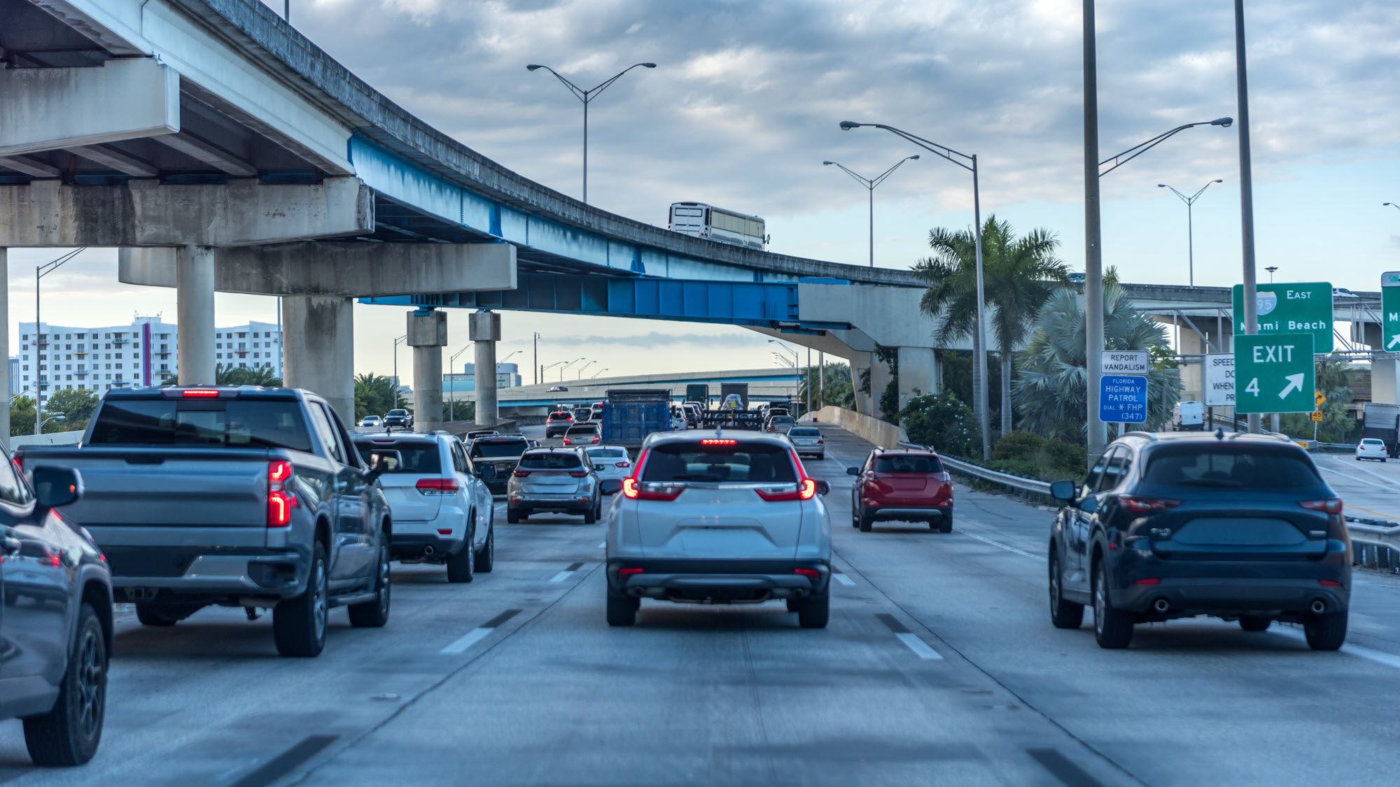 Photo of highway traffic