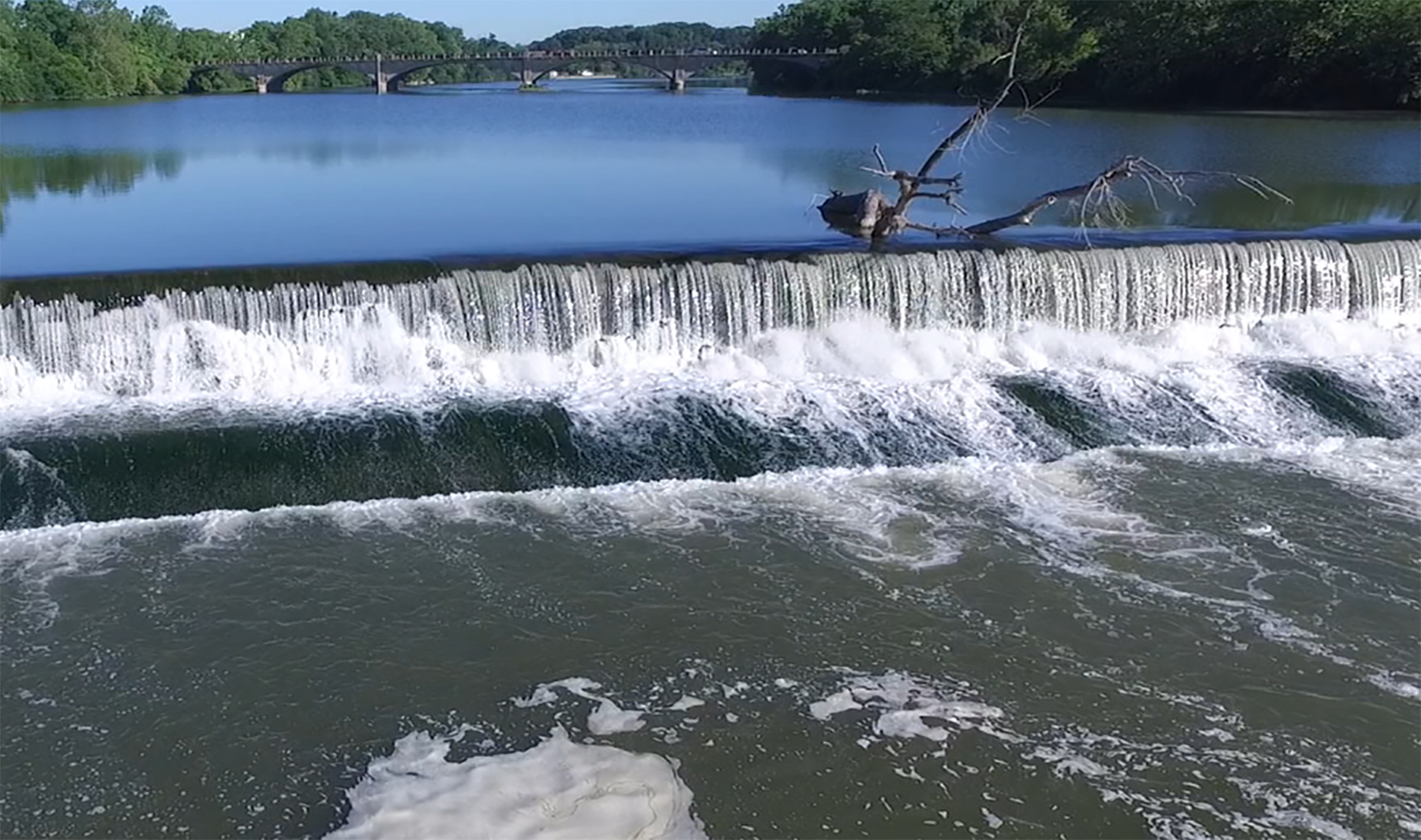 image of a low-head dam