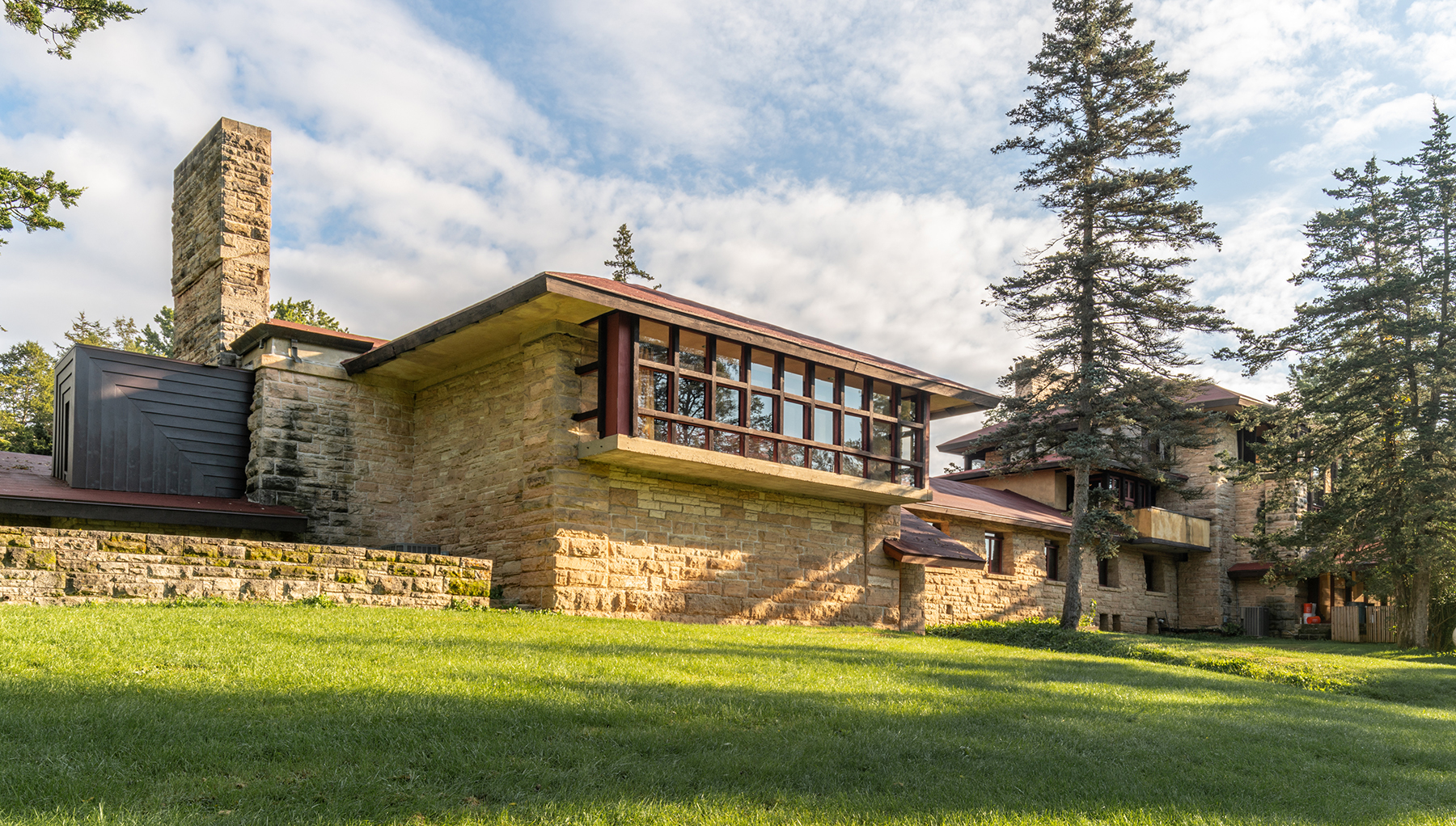 exterior shot of a building on a hill